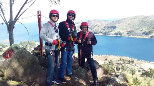 Vanuit La Paz: Titicacameer Tour en Zip Line ervaring