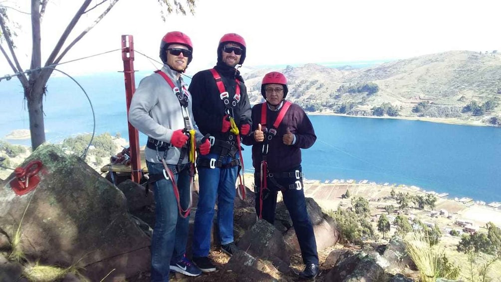 Picture 1 for Activity From La Paz: Lake Titicaca Tour and Zip Line Experience