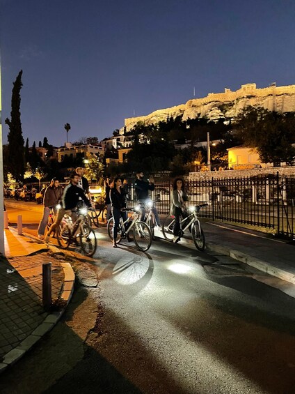 Picture 7 for Activity Athens: 2-Hour Highlights Tour by E-Bike After Sunset