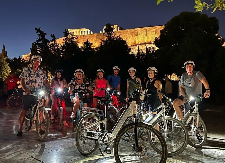 Athens: 2-Hour Highlights Tour by E-Bike After Sunset