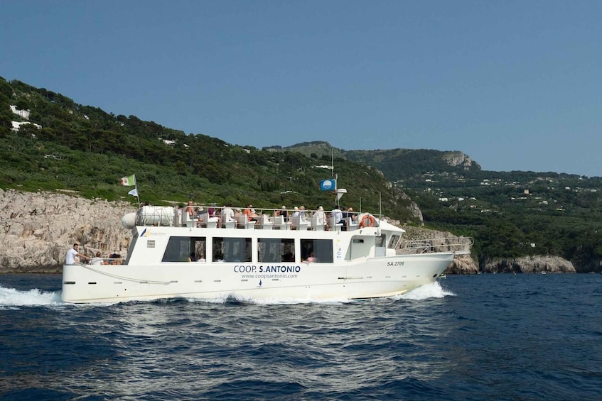 Picture 3 for Activity From Sorrento/Nerano: Capri Island Cruise with Guide Onboard