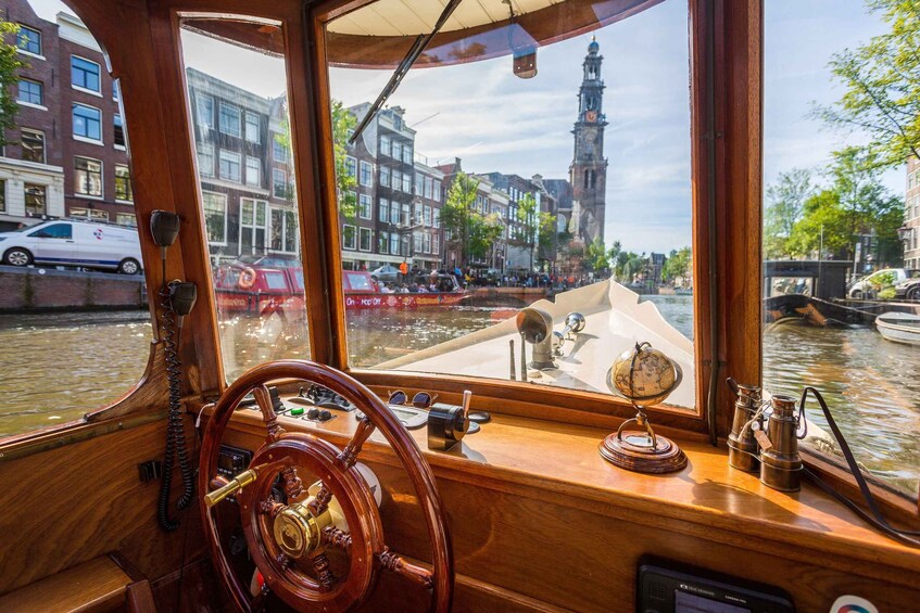 Picture 1 for Activity Amsterdam: Classic Boat Cruise with Cheese & Wine Option