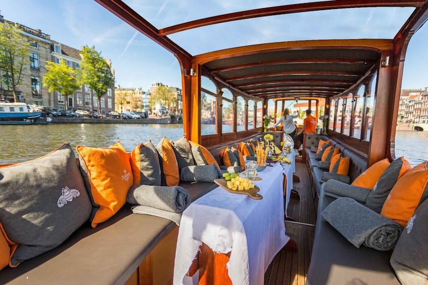 Picture 13 for Activity Amsterdam: Classic Boat Cruise with Optional Cheese & Wine