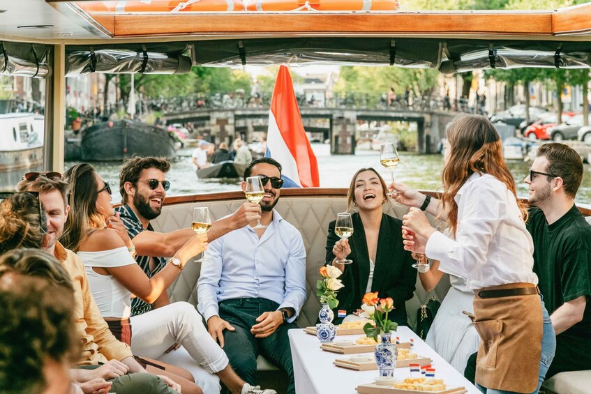 Picture 9 for Activity Amsterdam: Classic Boat Cruise with Cheese & Wine Option