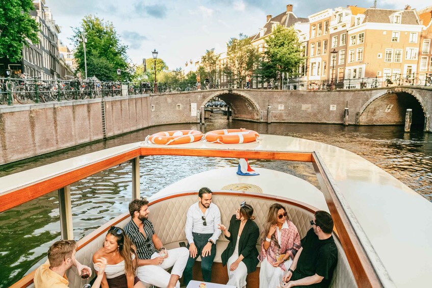 Picture 3 for Activity Amsterdam: Classic Boat Cruise with Cheese & Wine Option