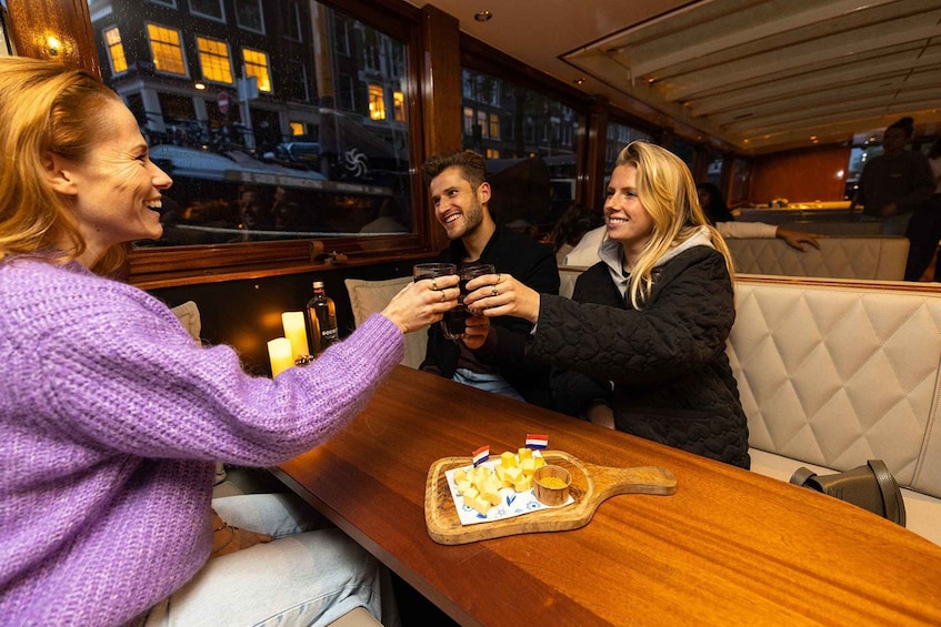 Picture 4 for Activity Amsterdam: Canal Cruise with Unlimited Cheese & Wine Option