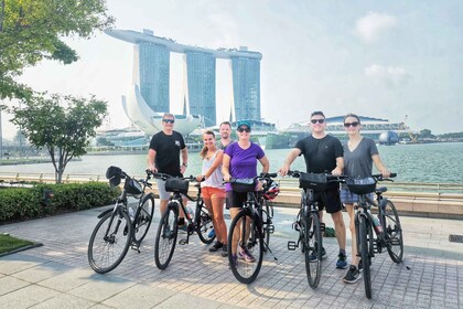 Singapore: Historical Bike Tour with a Traditional Snack