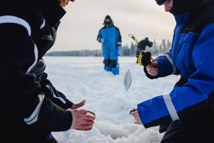 Picture 4 for Activity Rovaniemi: Arctic Circle Ice Fishing Experience