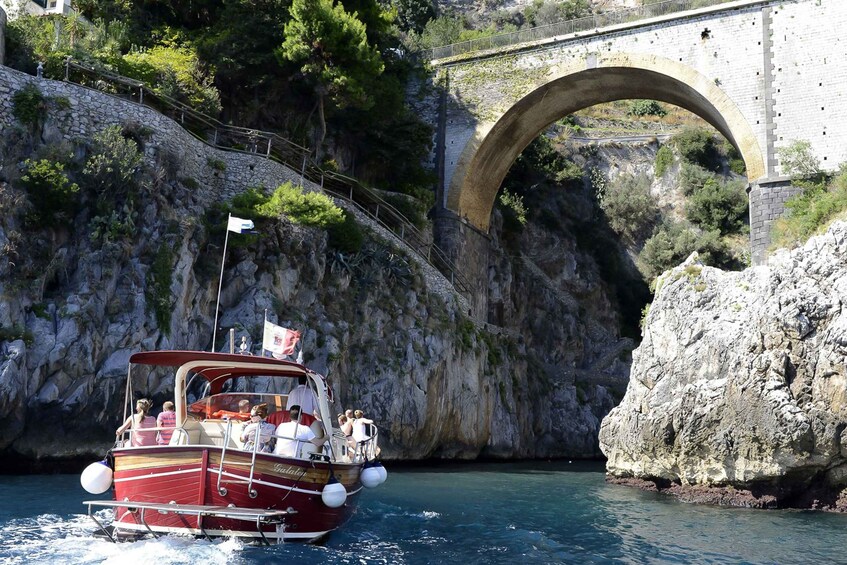 From Salerno: Day Trip to Amalfi Coast by Boat with Drinks