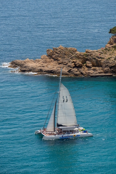 Picture 18 for Activity Lloret de Mar: Catamaran Sailing Tour with BBQ and Drinks