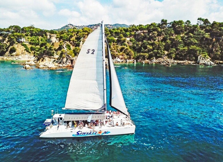 Picture 12 for Activity Lloret de Mar: Catamaran Sailing Cruise with BBQ and Drinks