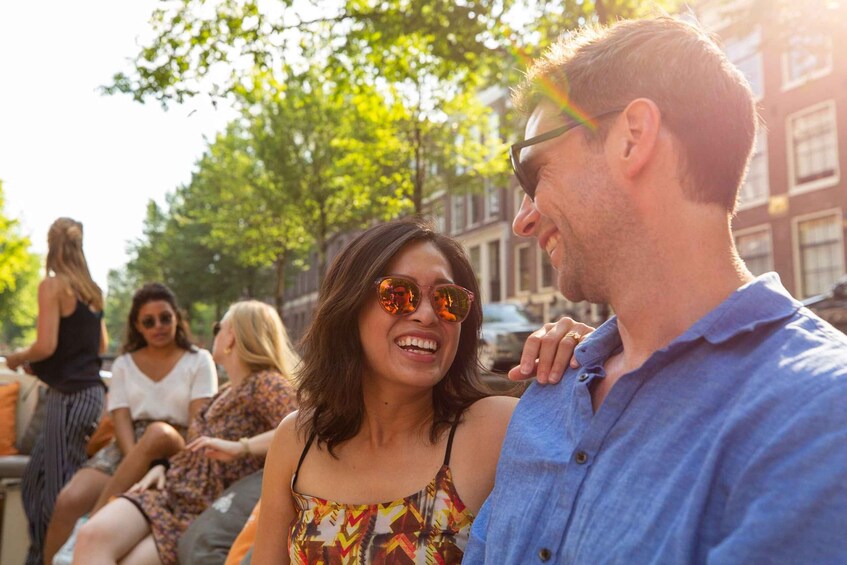 Picture 1 for Activity Amsterdam: Canal Cruise in German with Unlimited Drinks
