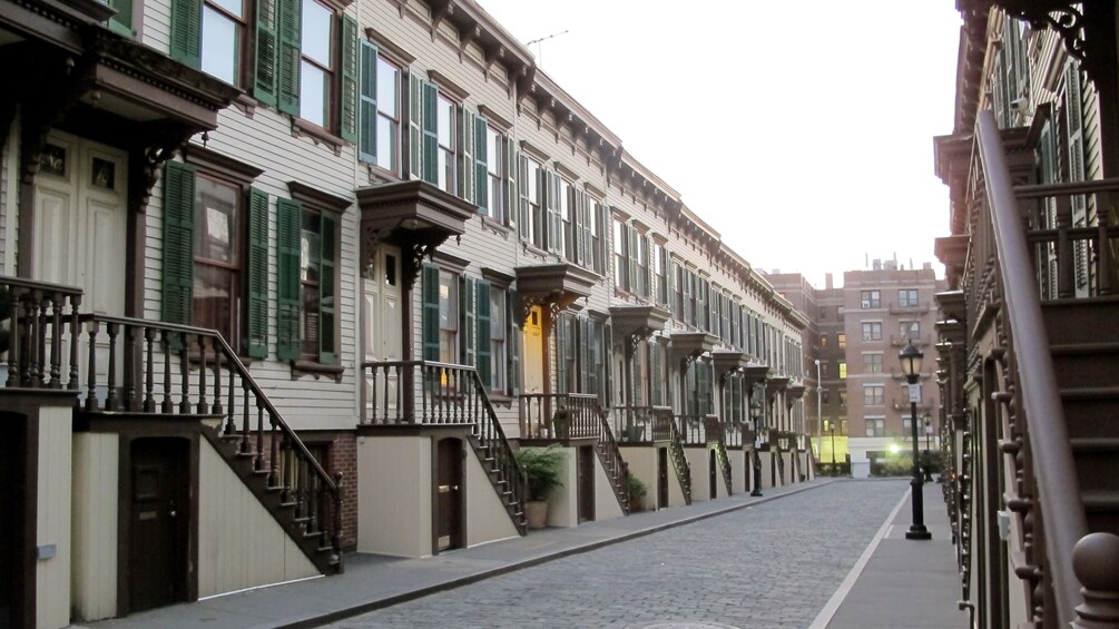 Row of buildings in Sugar Hill North