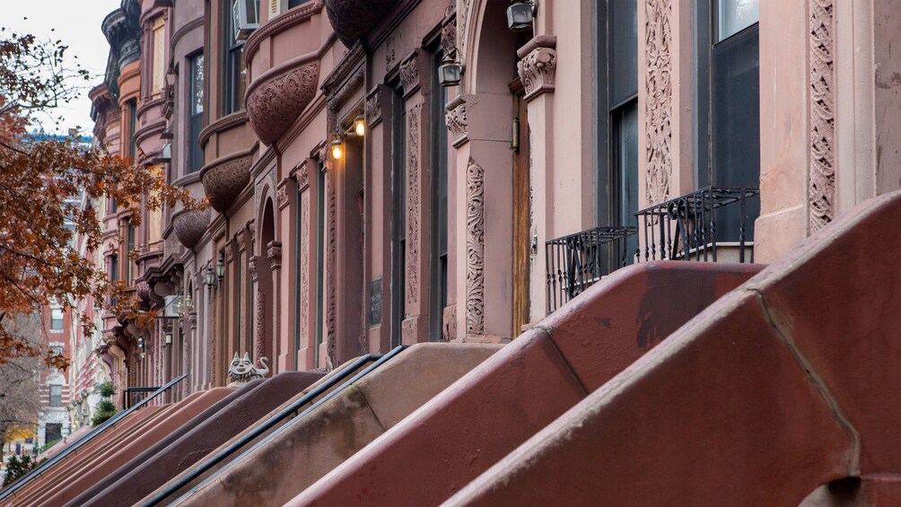 Row of homes in Harlem