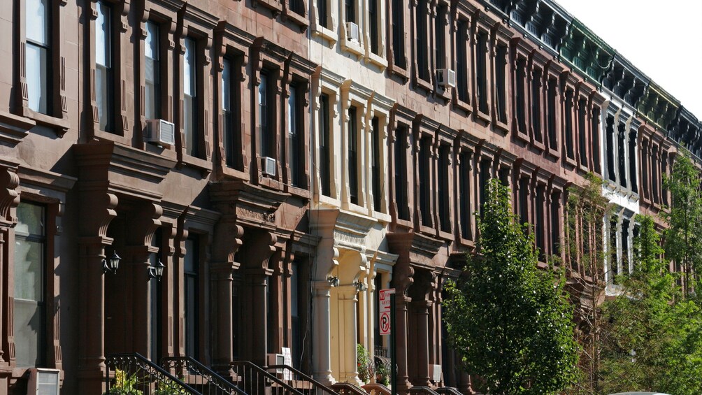 Row of homes in Harlem