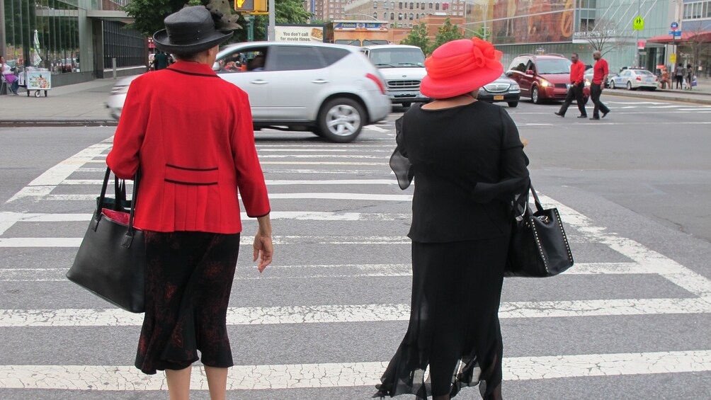 Women going to church in Harlem