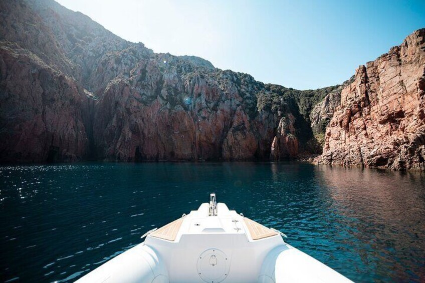 sea trip in the Calanques de Piana from Ajaccio half day