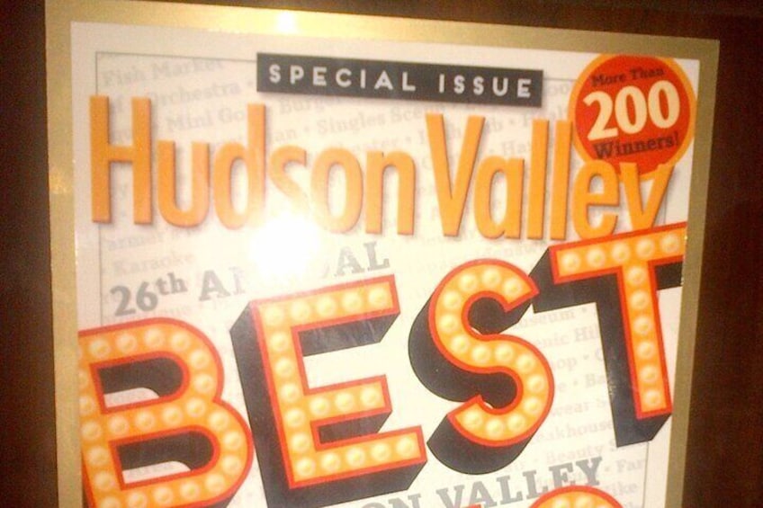 We have won "BEST" in The Hudson Valley 3 times for best wine and beer tour! We are the BEST!