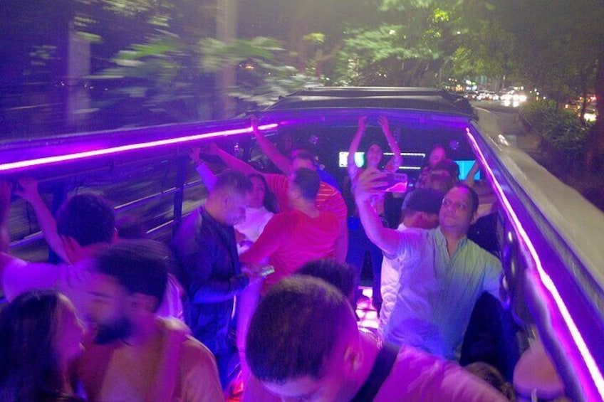 Night Rumba Tour in Party Bus through Medellín