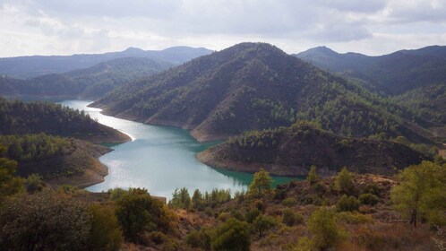 Walk around Lefkara manmade lake, near Pano Lefkara village