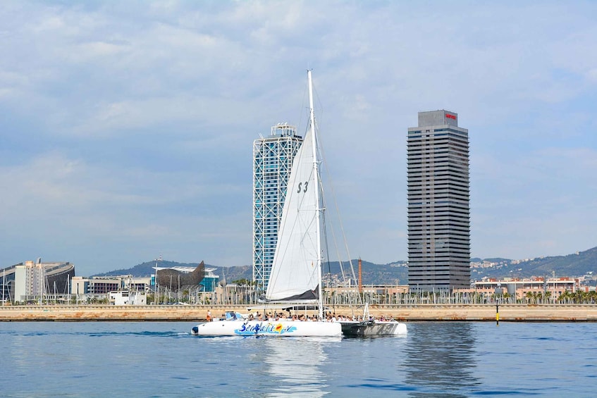 Picture 7 for Activity Barcelona: Catamaran Party Cruise with BBQ Meal