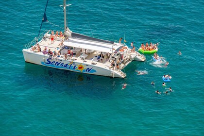 Barcelona: Catamaran Party Cruise with BBQ Meal