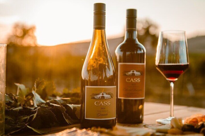Sample the grapes and receive private wine tastings from some of Cass Winery's amazing wine varietals.