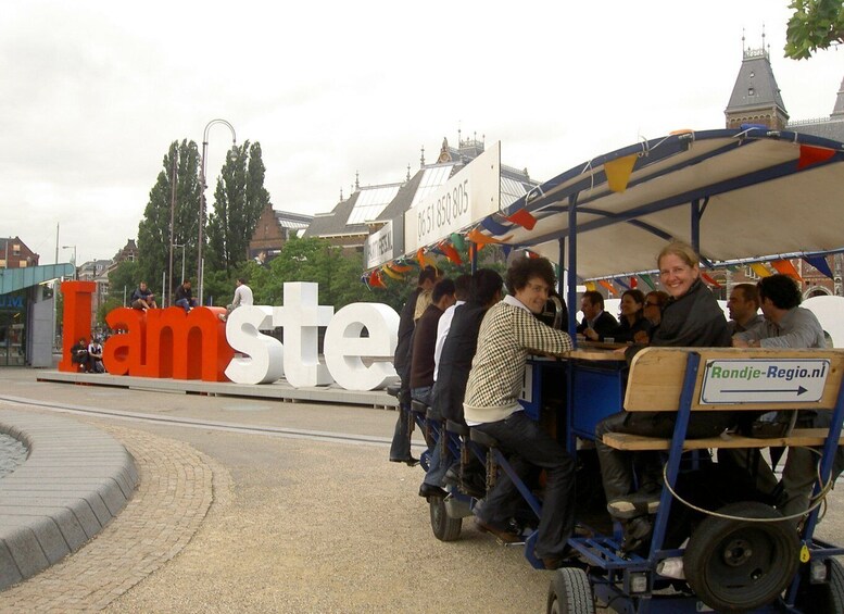 Picture 8 for Activity Amsterdam: Party Bike Tour with Beer