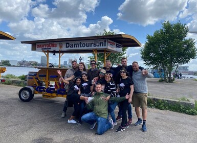 Amsterdam: Party Bike Tour with Beer