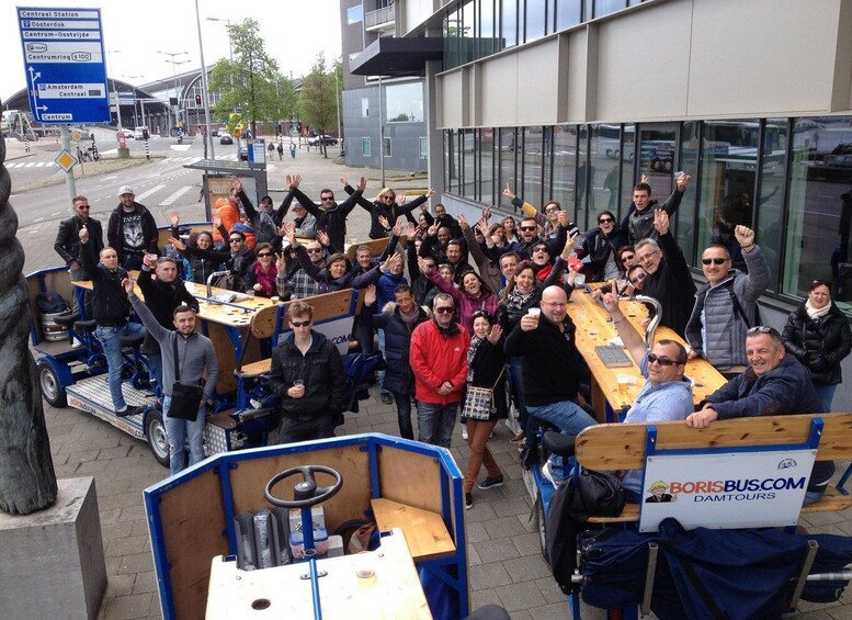 Picture 9 for Activity Amsterdam: Party Bike Tour with Beer