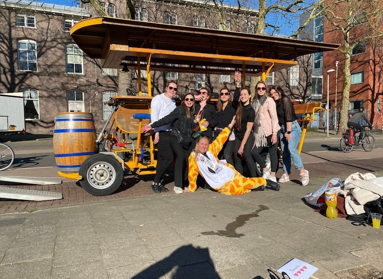 Picture 2 for Activity Amsterdam: Party Bike Tour with Beer