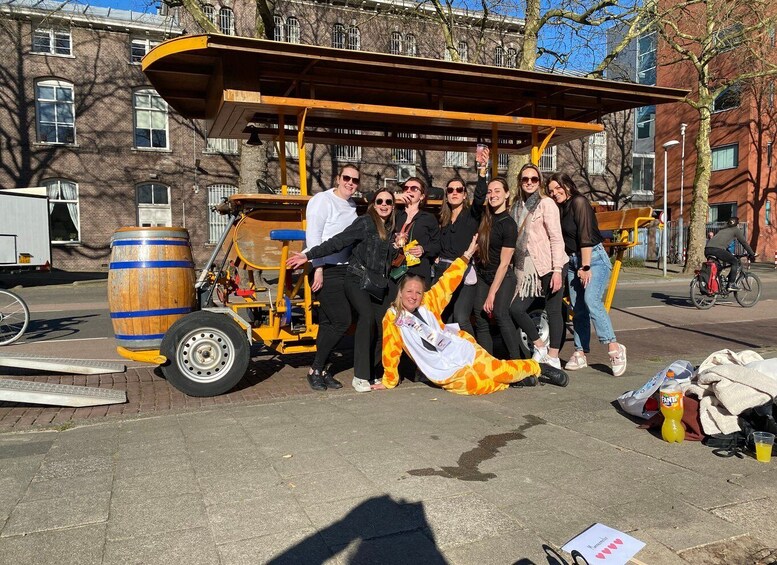 Picture 2 for Activity Amsterdam: Party Bike Tour with Beer