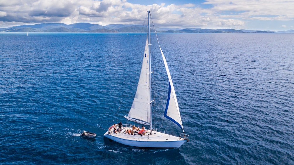 Show item 1 of 5. Sailboat out in the ocean