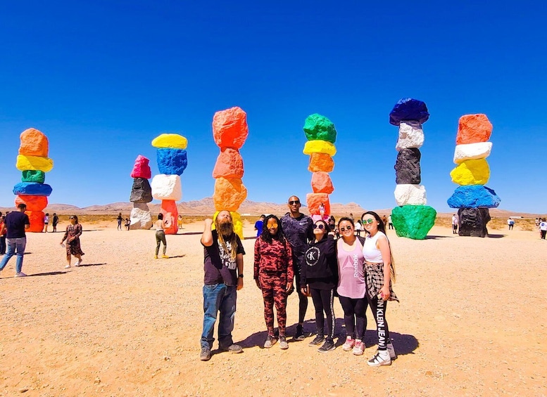 Picture 10 for Activity Las Vegas: Mojave, Red Rock Sign and 7 Magic Mountains Tour