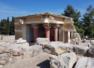 Visite du palais de Knossos et du village de potiers