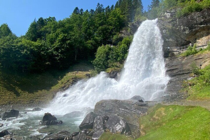 This waterfall is often described as having a hypnotic effect.