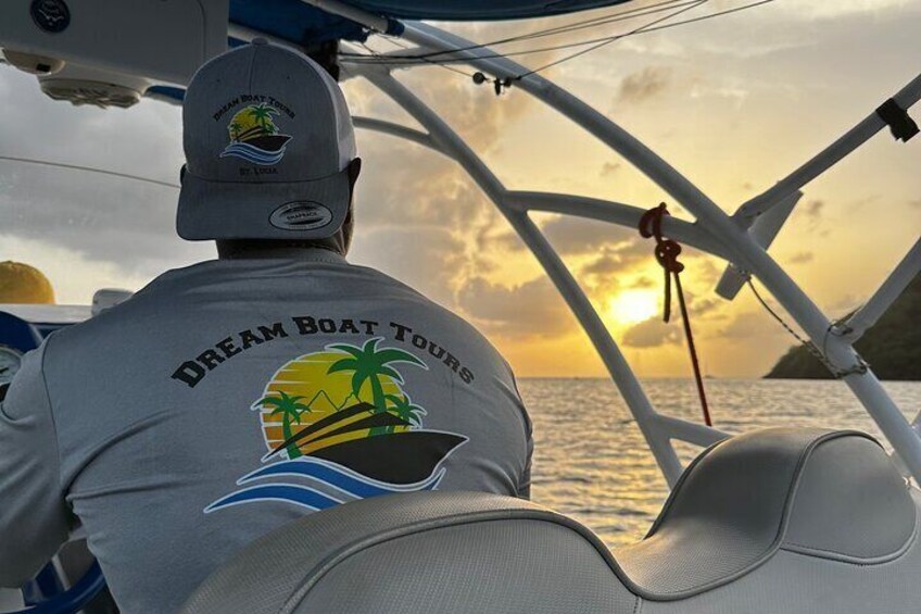 Private Sunset Cruise in Caribbean in St. Lucia