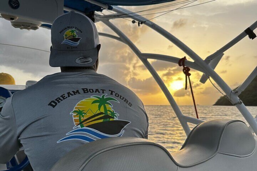 Private Sunset Cruise in Caribbean in St. Lucia