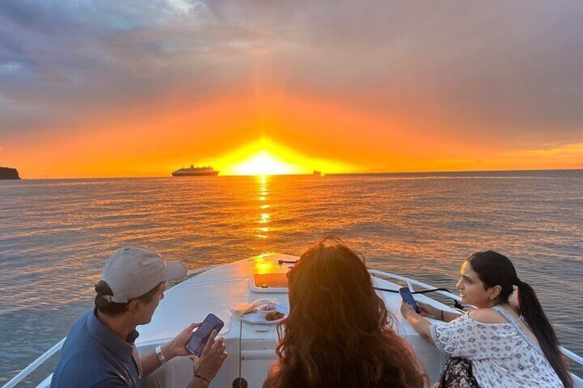 Private Sunset Cruise in Caribbean in St. Lucia