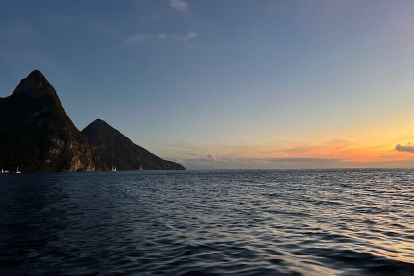 Private Sunset Cruise in Caribbean in St. Lucia