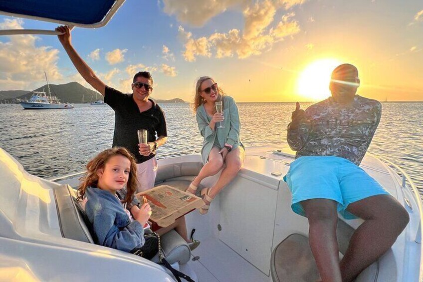 Private Sunset Cruise in Caribbean in St. Lucia