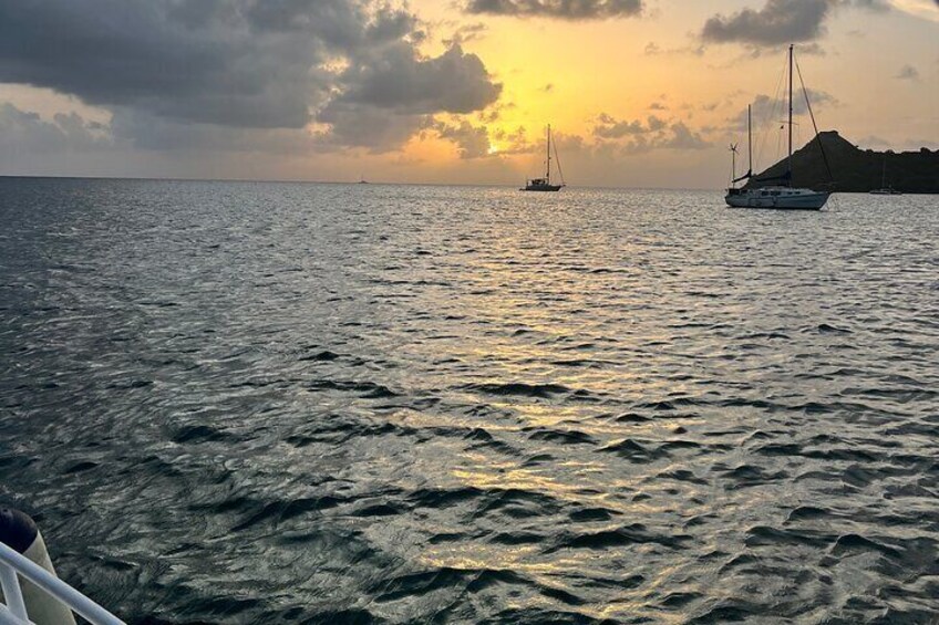 Private Sunset Cruise in Caribbean in St. Lucia