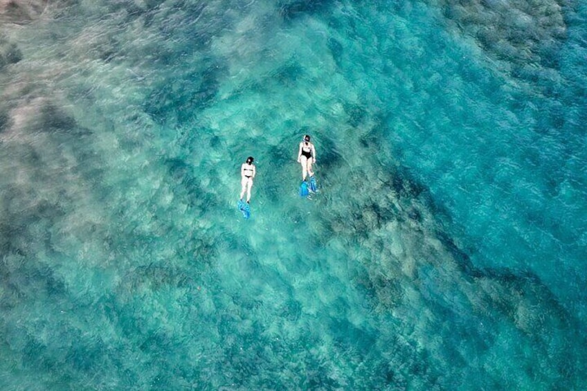 A photo from above to show the fantastic colors of the Atlantic sea