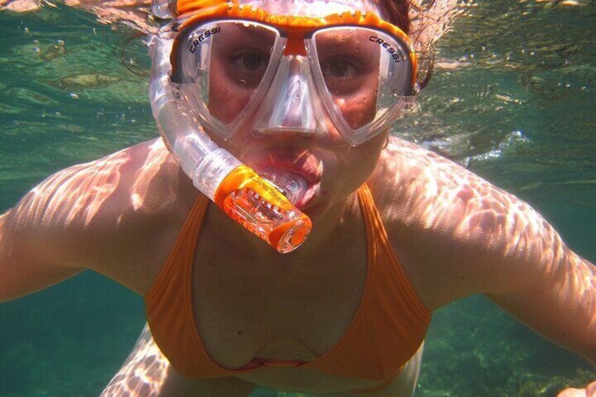 Snorkelling is easy to learn
