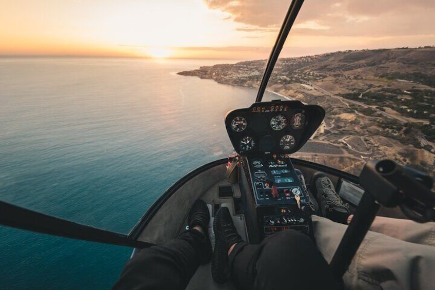 Private Helicopter Tour of Rancho Palos Verdes, Los Angeles, and Long Beach