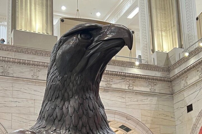 See Wanamaker's famous eagle