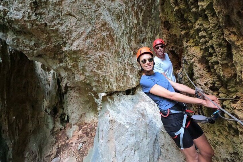 From Estepona: Guided Via Ferrata Adventure in Benalauría