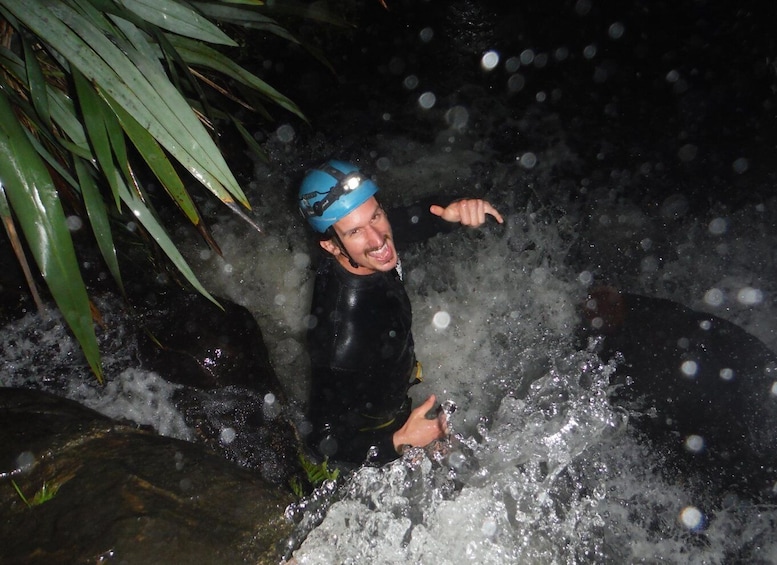 Picture 1 for Activity Raglan: Sunset Canyoning Tour and Glowworm Experience