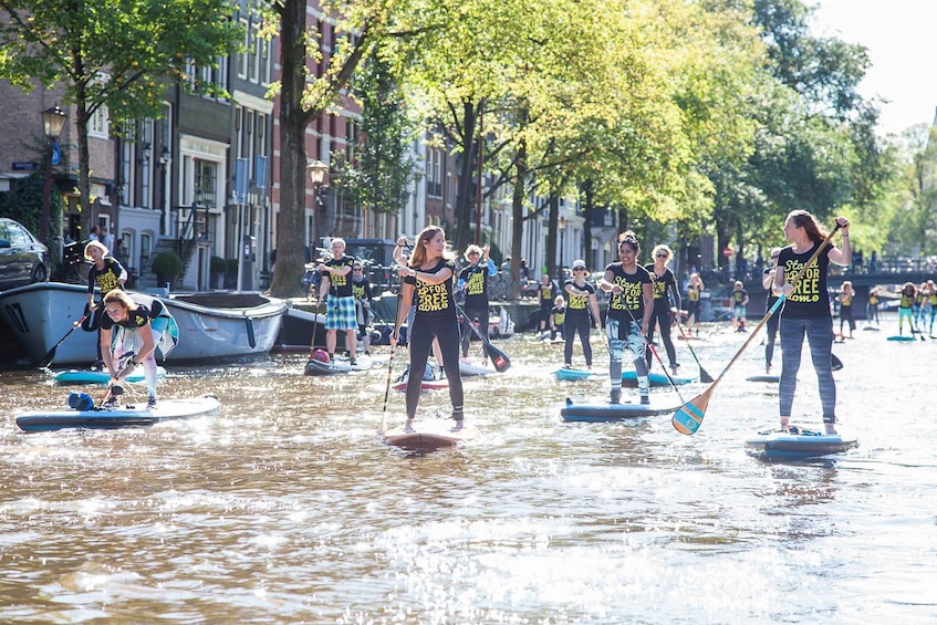 Picture 1 for Activity Amsterdam: 2-Hour Stand Up Paddle Board Tour
