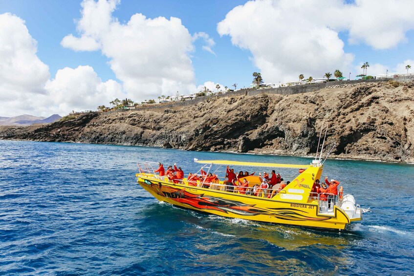 Picture 2 for Activity Puerto del Carmen: Dolphin-Watching Speedboat Tour with Swim